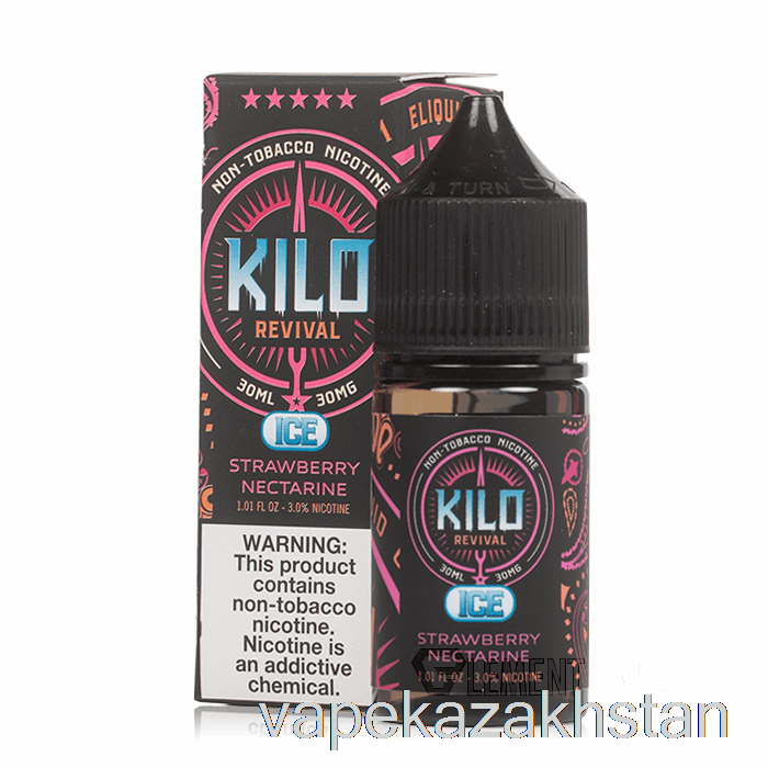 Vape Disposable ICE Strawberry Nectarine - KILO Revival Salts - 30mL 30mg